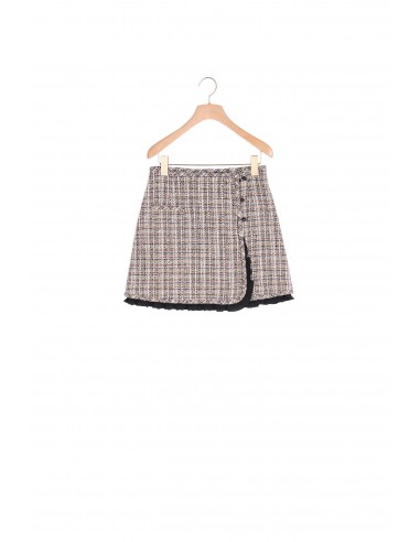 Jupe courte en tweed en stock