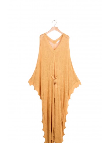 Robe longue esprit poncho en maille store